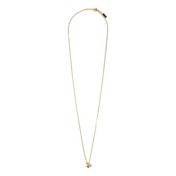 Saint Laurent YSL Logo Long Opyum Twist Necklace - Picture 1 of 2
